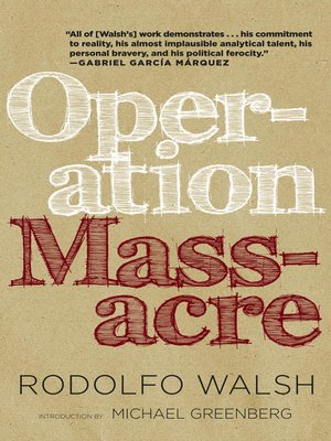 cover image of Operation Massacre